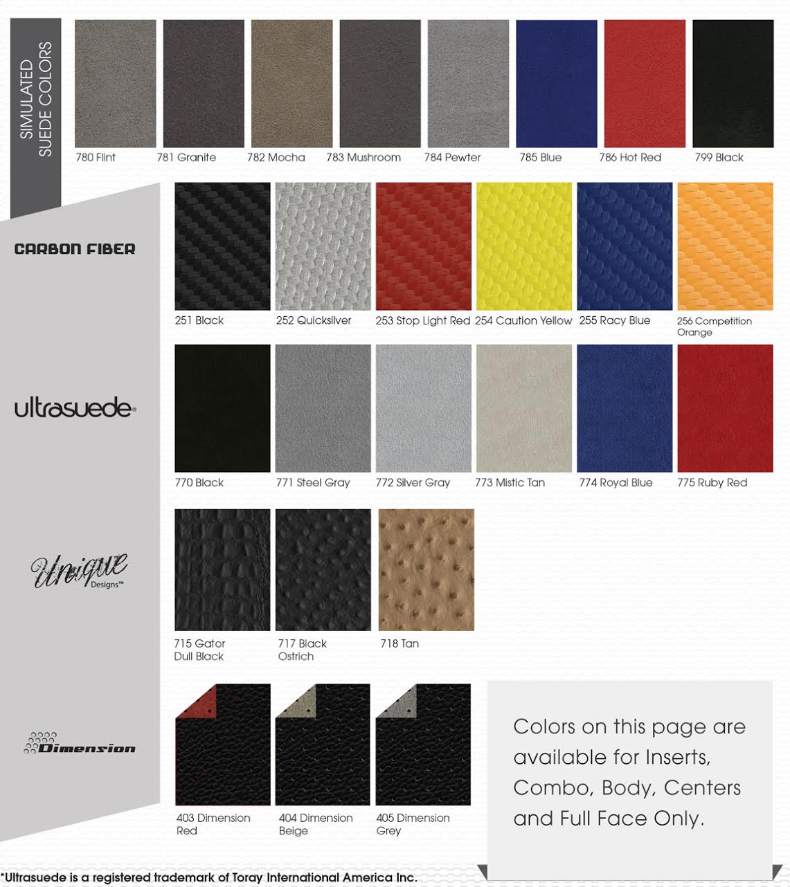 special leather colors